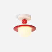 Freyza | Pivoro – Plafonnier encastré rouge et blanc – Chambre, couloir, cuisine
