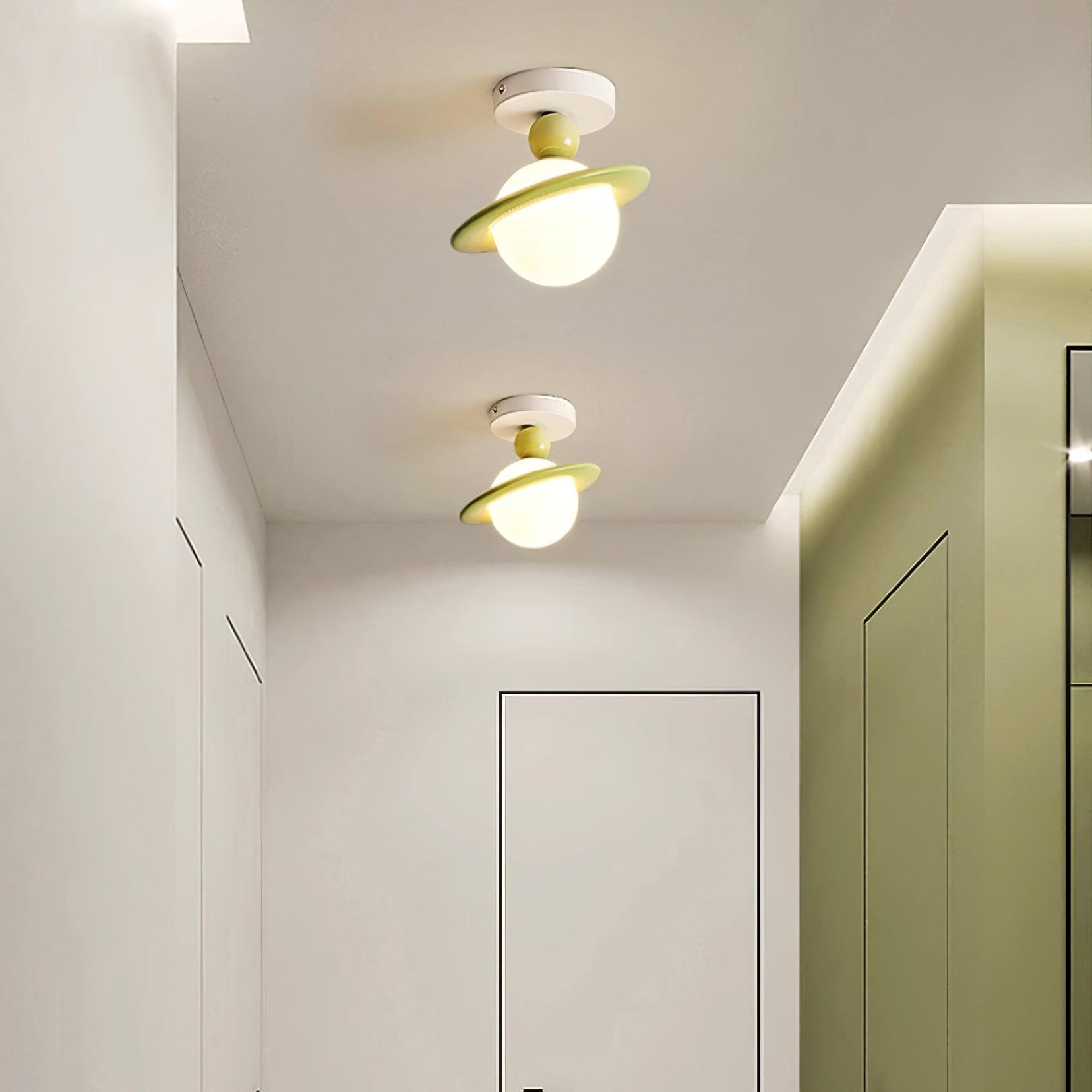 Freyza | Pivoro – Plafonnier encastré rouge et blanc – Chambre, couloir, cuisine