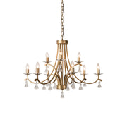 Freyza | Cuvenara Postmodern Luxury Brass Crystal Chandelier – Modern Dining Room Living Room