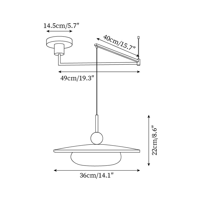 Freyza | Suspension réglable Avione – Luminaire pour cuisine et salle à manger