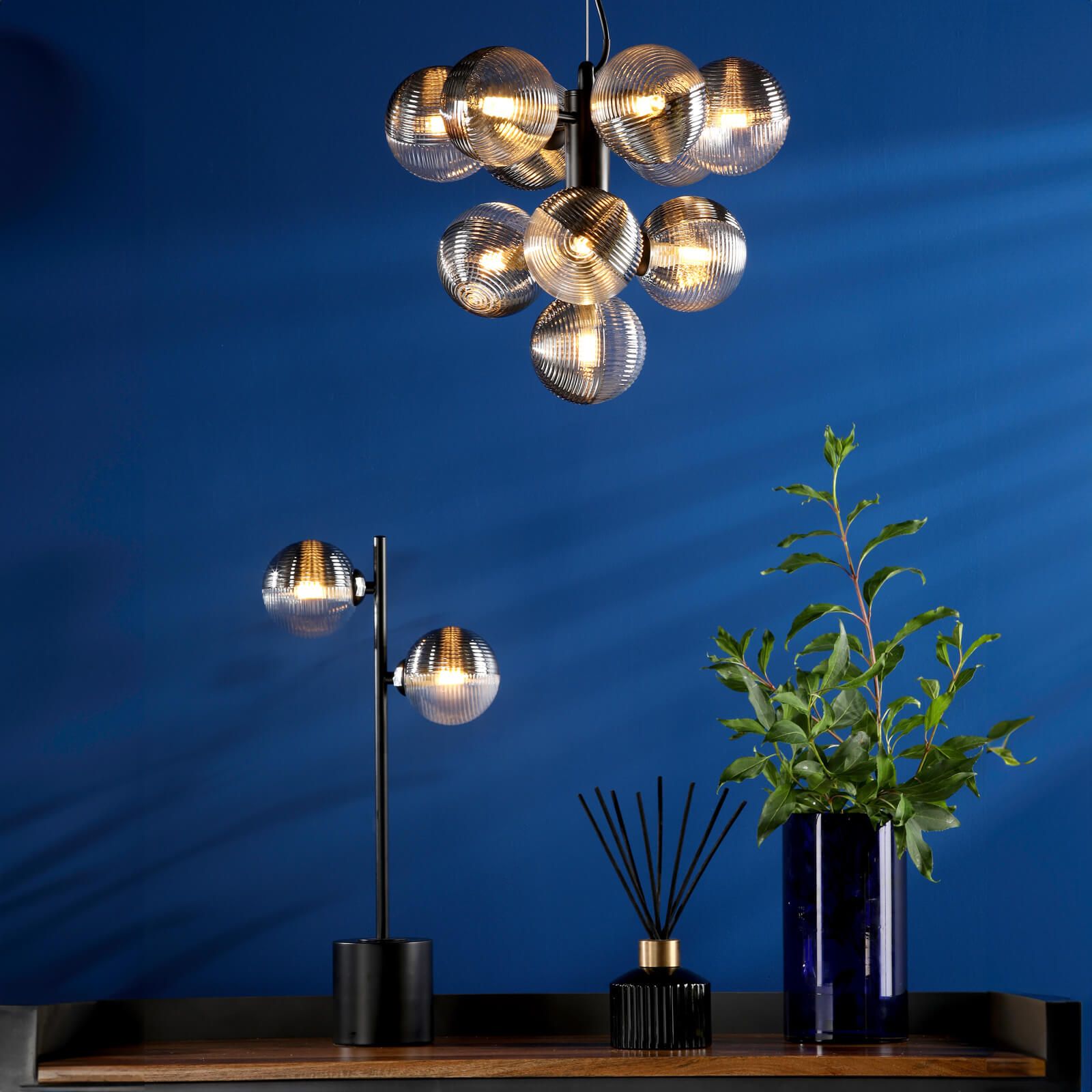Freyza | Alnorel 10-light Glass 10-Light Glass Chandelier – Dining Room Living Room