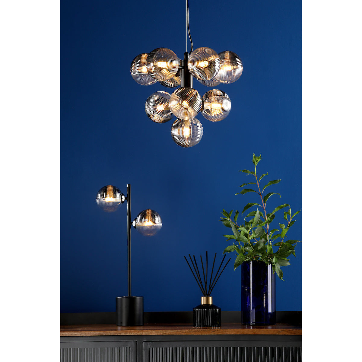 Freyza | Alnorel 10-light Glass 10-Light Glass Chandelier – Dining Room Living Room