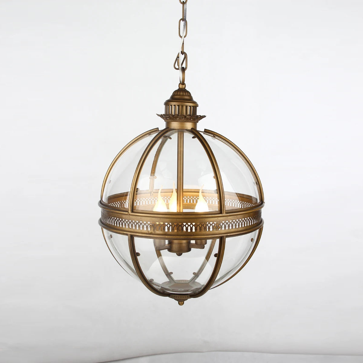 Freyza - Glass Pendant Light with Copper Accents | Stylish Hanging Lights for Modern Home Decor