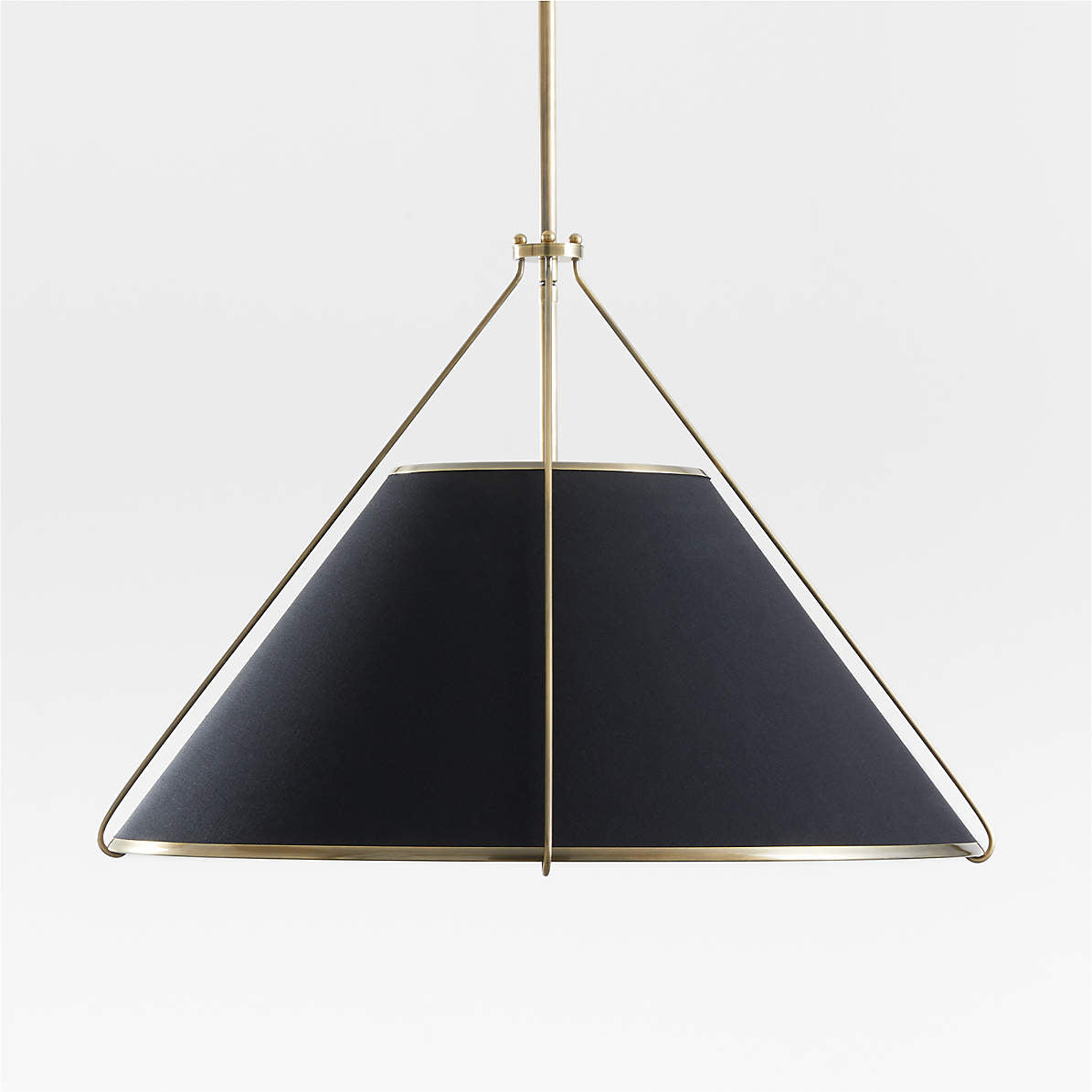 Freyza - Black Pendant Lighting with Brass Accents | Stylish Hanging Light for Elegant Home Decor