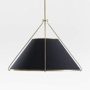 Freyza - Black Pendant Lighting with Brass Accents | Stylish Hanging Light for Elegant Home Decor