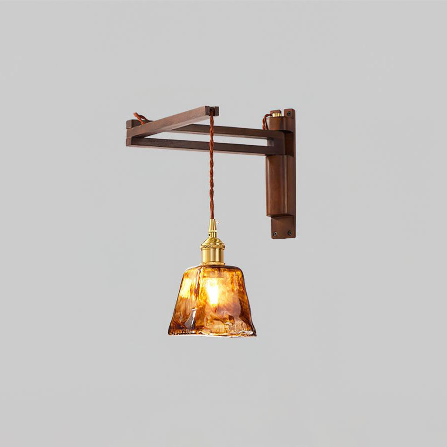 Freyza | Geyla – Applique murale d’intérieur en bois rustique pour chambre et salon