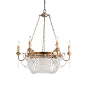Freyza | Lustre en bois et cristal de luxe postmoderne Alzoros – Salle à manger et salon modernes