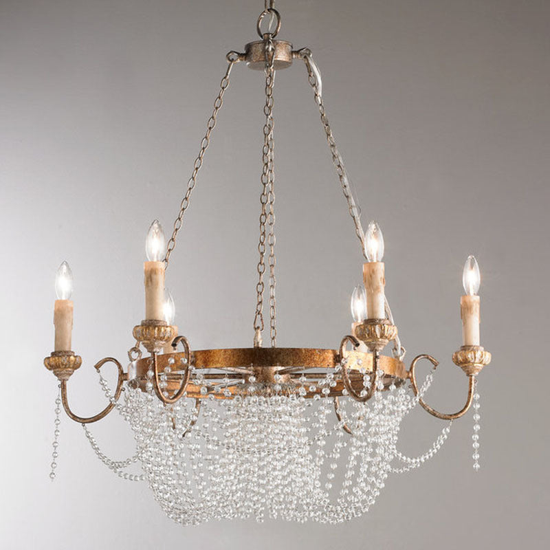 Freyza | Lustre en bois et cristal de luxe postmoderne Alzoros – Salle à manger et salon modernes