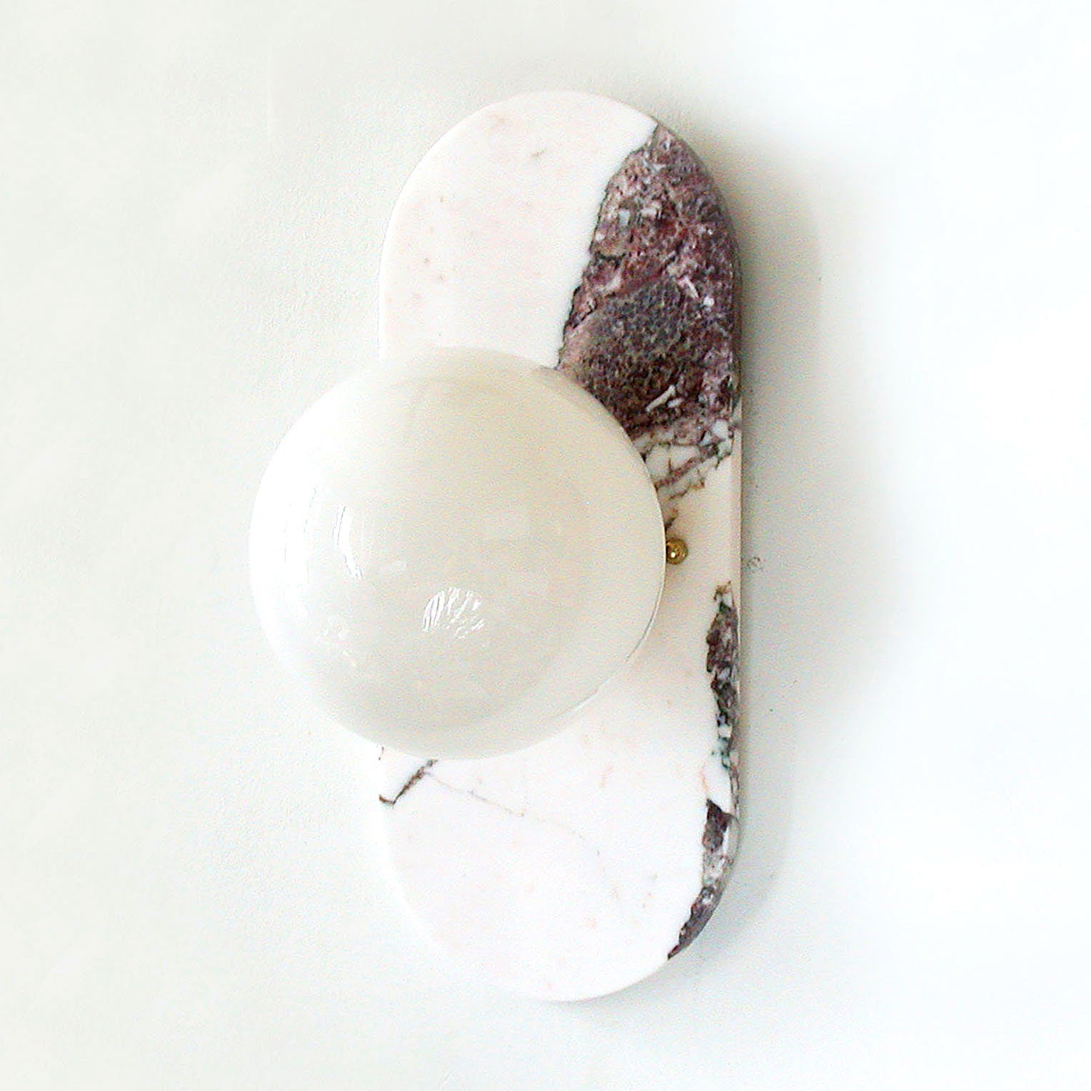 Freyza | Evenara Oval Marble Glass Marble Wall Light – Bedroom Hallway