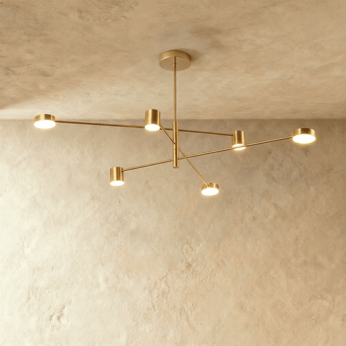 Freyza -Modern Sleek Aluminum Multi-Arm Dining Room Chandelier