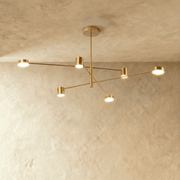 Freyza -Modern Sleek Aluminum Multi-Arm Dining Room Chandelier