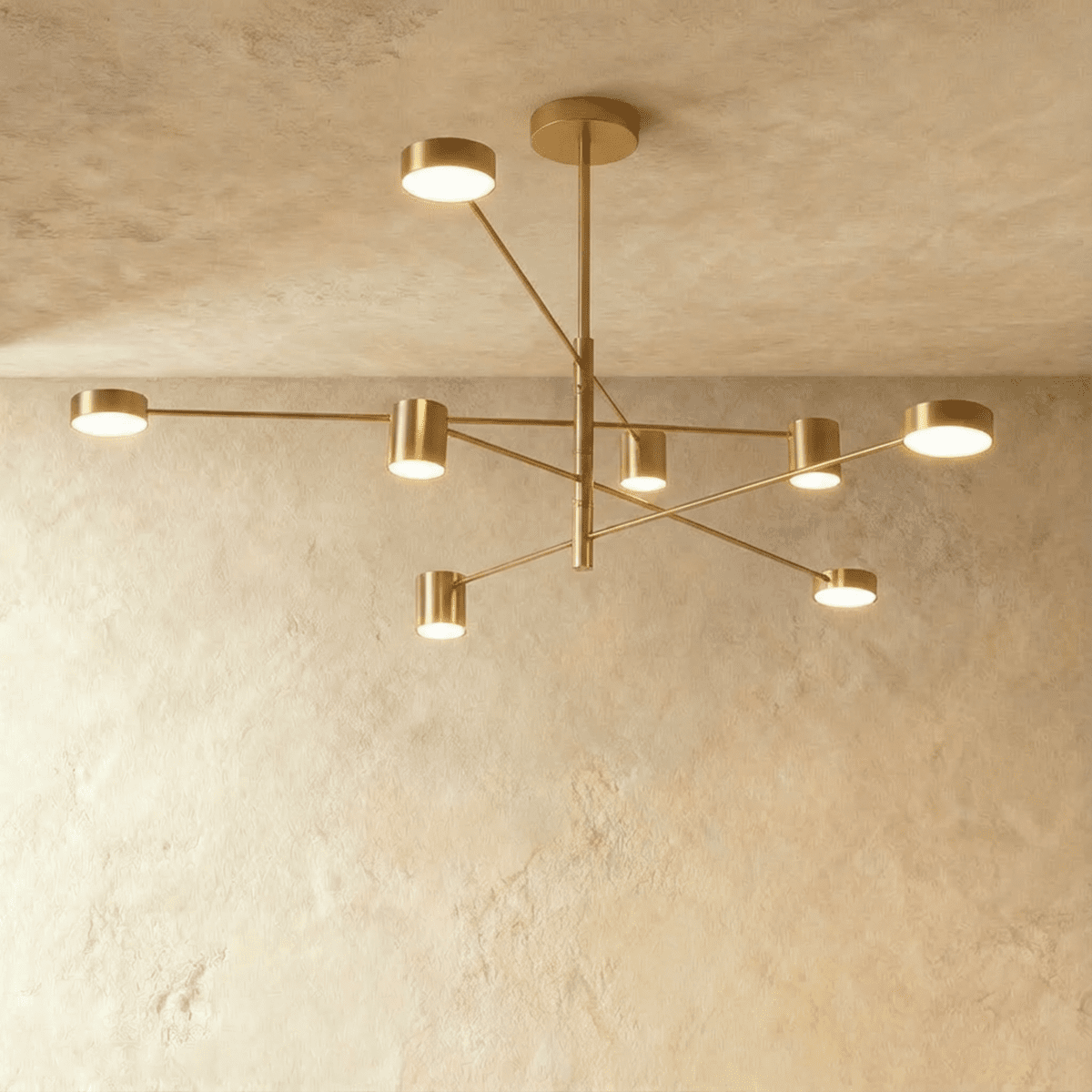 Freyza -Modern Sleek Aluminum Multi-Arm Dining Room Chandelier