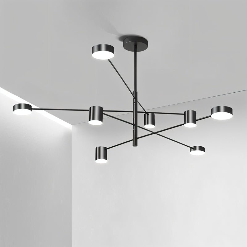 Freyza -Modern Sleek Aluminum Multi-Arm Dining Room Chandelier
