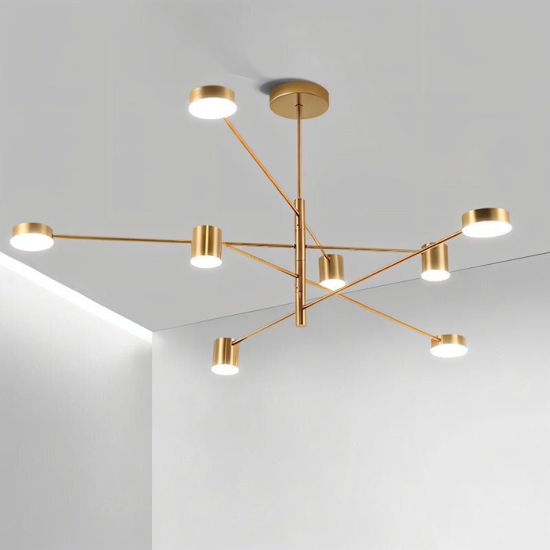 Freyza -Modern Sleek Aluminum Multi-Arm Dining Room Chandelier