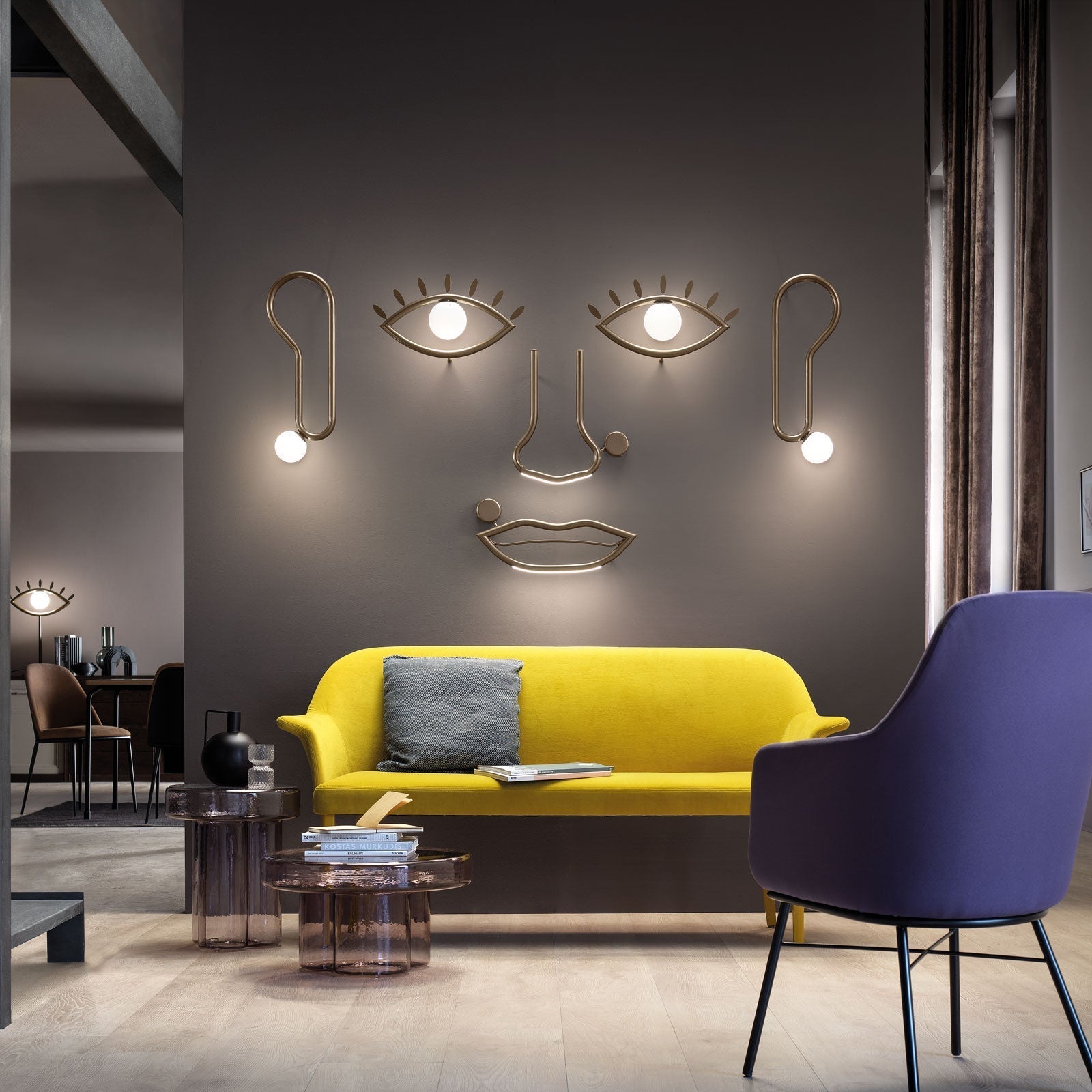 Freyza | Oldore Brass Glass Brass Glass Wall Light – Bedroom Hallway