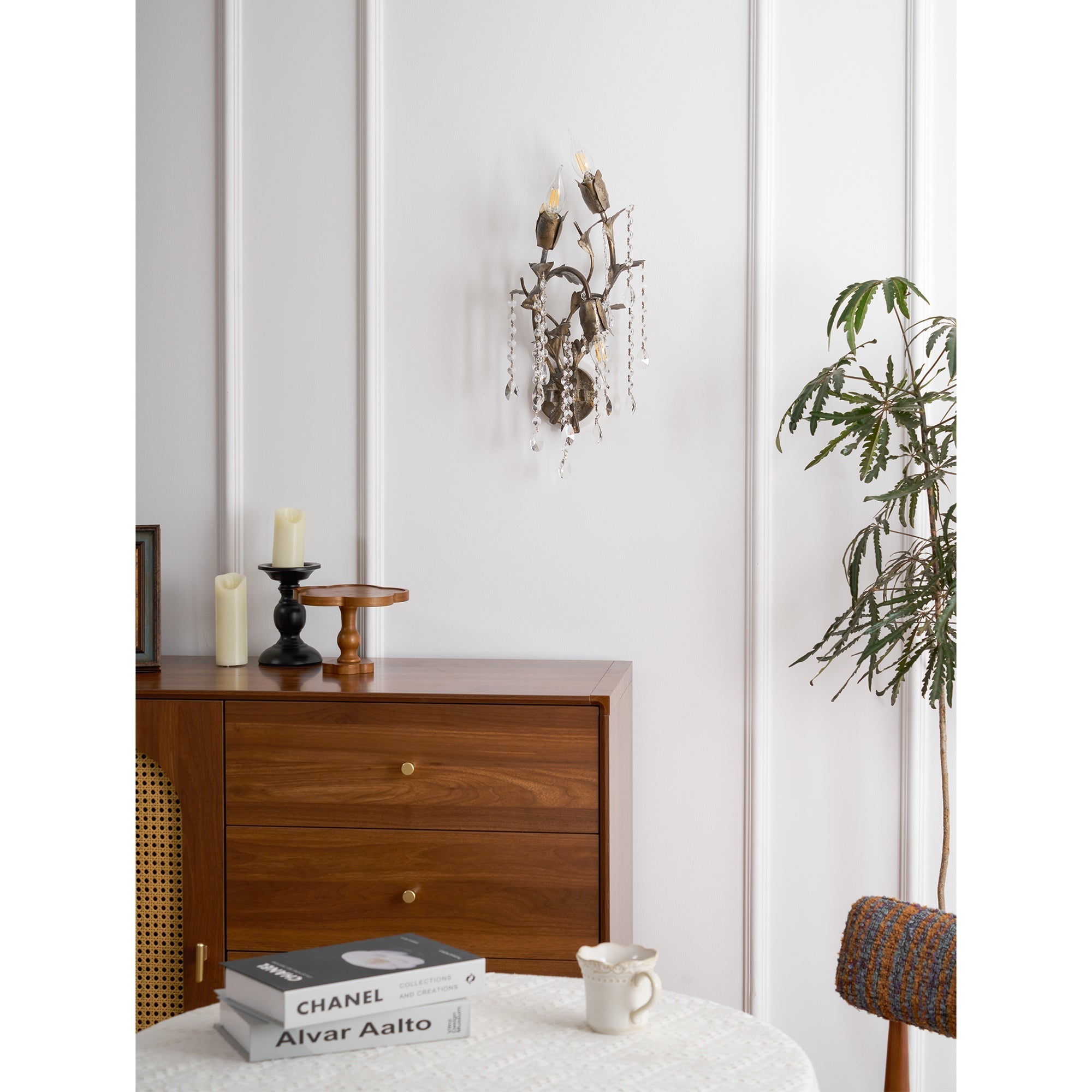 Freyza | Otalara Kristall-Wandleuchte – Schlafzimmer, Flur