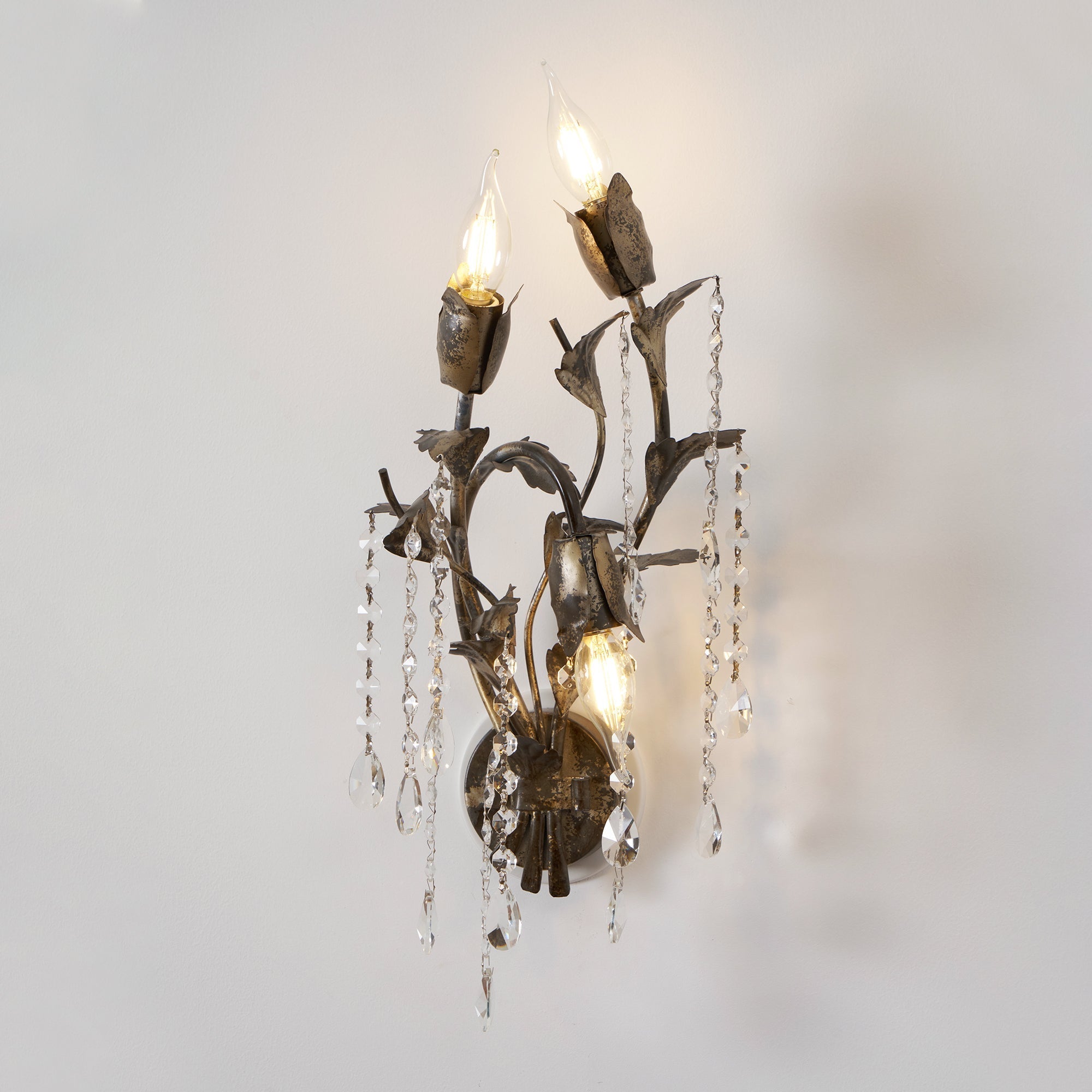 Freyza | Otalara Kristall-Wandleuchte – Schlafzimmer, Flur