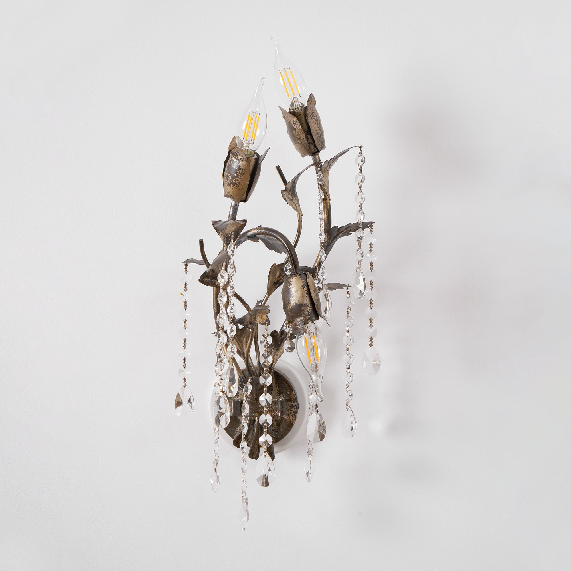 Freyza | Otalara Kristall-Wandleuchte – Schlafzimmer, Flur