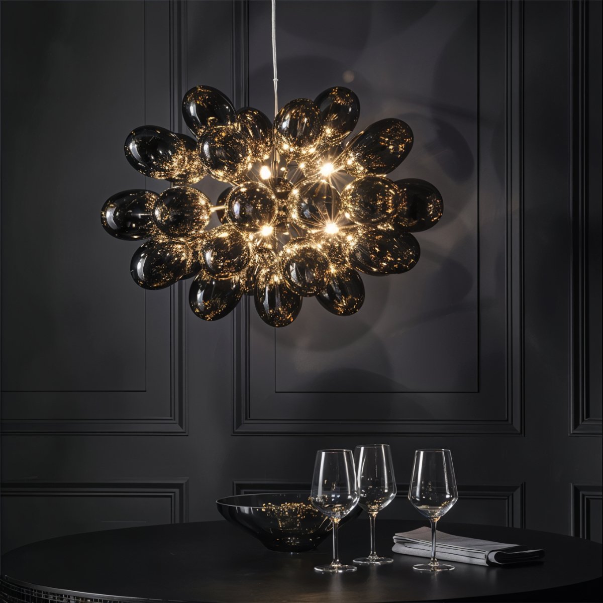 Freyza - Vitis | Opulenter moderner Glas-Pendelleuchter