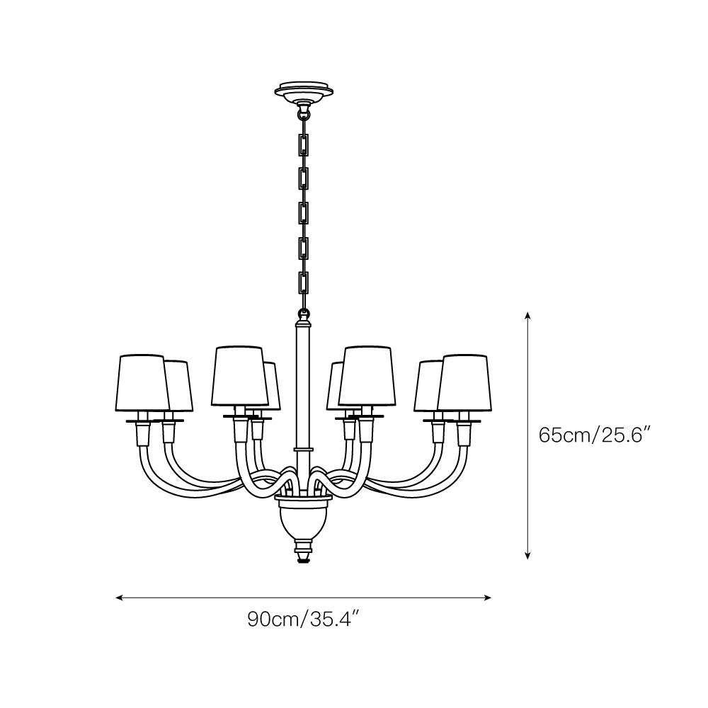 Freyza | Syvinor Postmodern Luxury Fabric Crystal Chandelier – Modern Dining Room Living Room