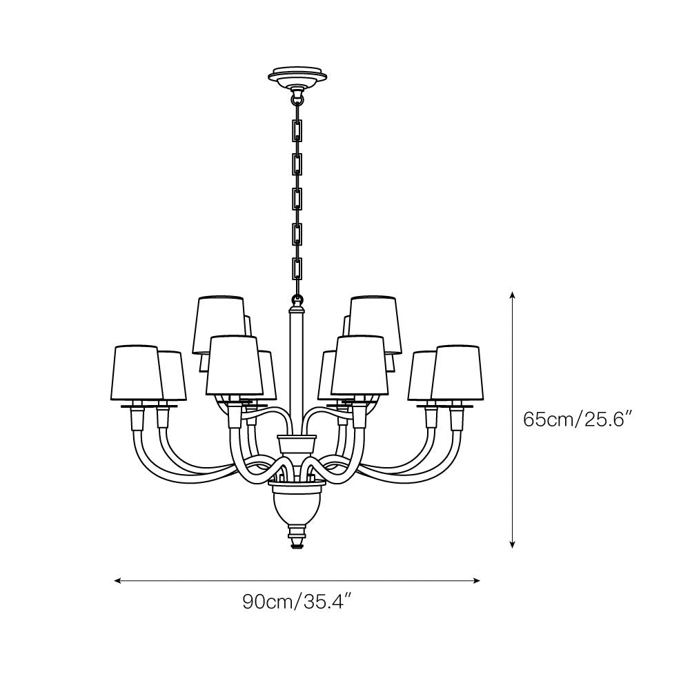 Freyza | Syvinor Postmodern Luxury Fabric Crystal Chandelier – Modern Dining Room Living Room