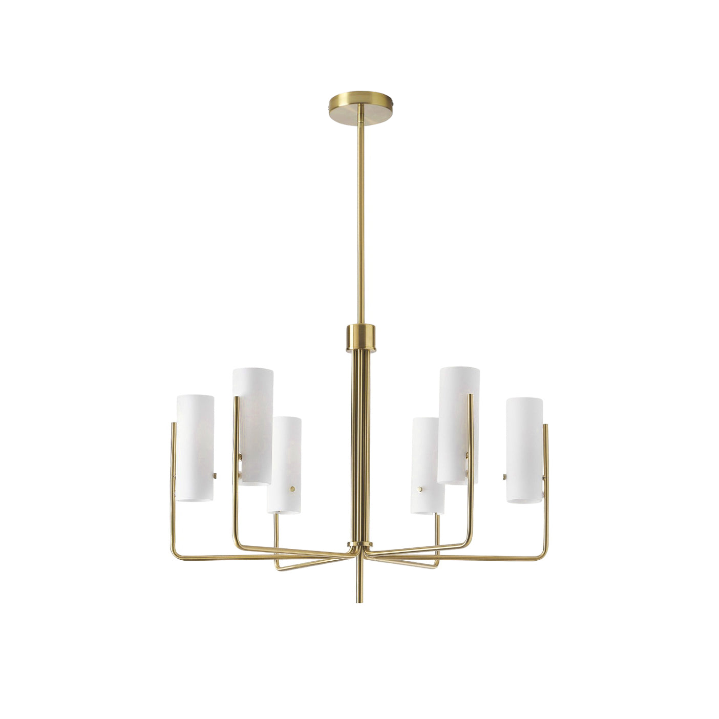 Freyza | Ivraeus Vintage-Industrie-Kronleuchter aus Messing und Glas – Industrielles Esszimmer, Wohnzimmer