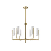 Freyza | Ivraeus Vintage-Industrie-Kronleuchter aus Messing und Glas – Industrielles Esszimmer, Wohnzimmer