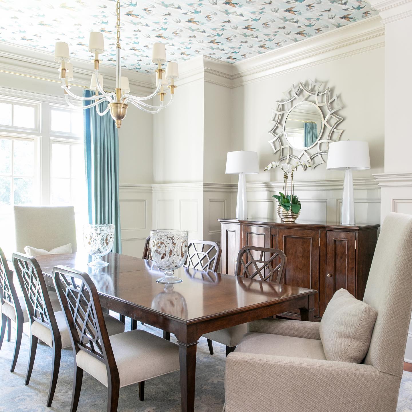 Freyza | Syvinor Postmodern Luxury Fabric Crystal Chandelier – Modern Dining Room Living Room