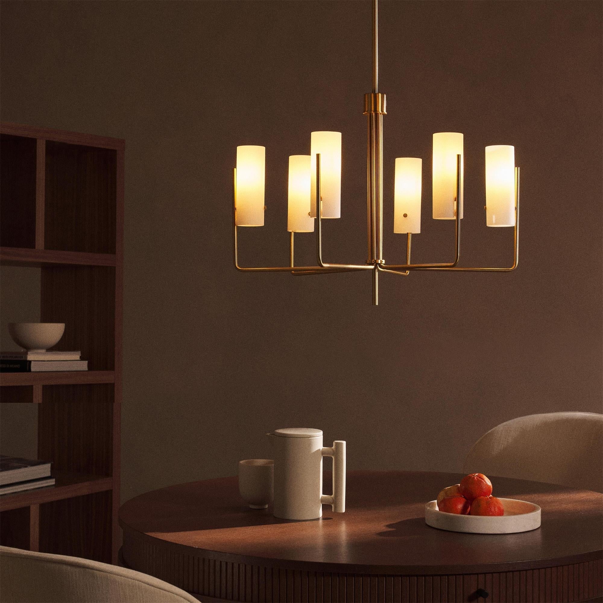 Freyza | Ivraeus Vintage-Industrie-Kronleuchter aus Messing und Glas – Industrielles Esszimmer, Wohnzimmer