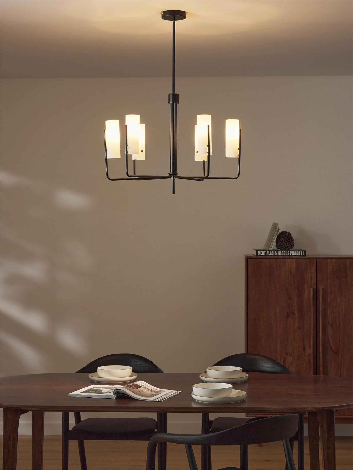 Freyza | Ivraeus Vintage-Industrie-Kronleuchter aus Messing und Glas – Industrielles Esszimmer, Wohnzimmer