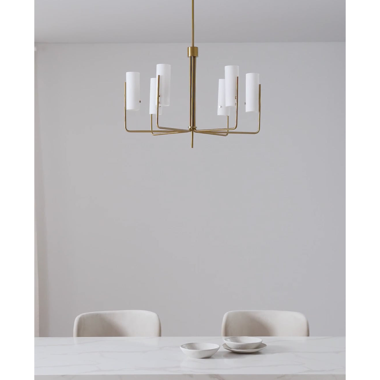 Freyza | Ivraeus Vintage-Industrie-Kronleuchter aus Messing und Glas – Industrielles Esszimmer, Wohnzimmer