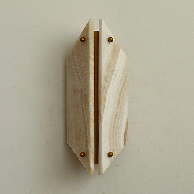 Freyza | Elaeira Stein-Alabaster-Wandleuchte – Schlafzimmer, Flur