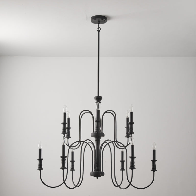 Freyza - Modern Chandelier Light with Wooden Design & Versatile Heads for Elegant Home Interiors
