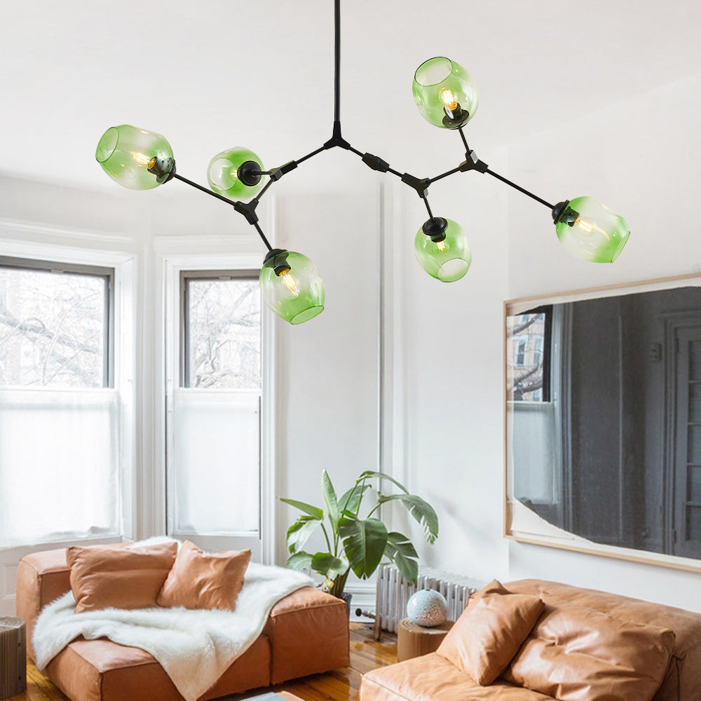 Freyza | Kirae Nordische moderne Glas-Pendelleuchte – moderne Küche und Esszimmer