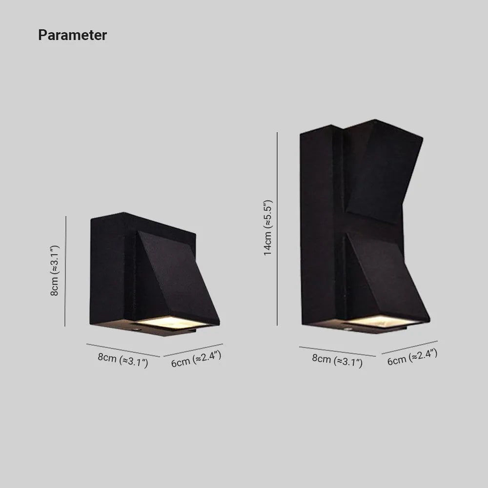 Freyza | Vexto Applique murale extérieure noire moderne – Porche de jardin moderne extérieur