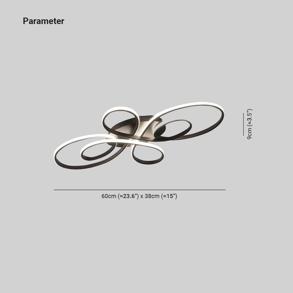 Freyza | Brisa plafonnier LED moderne blanc à éclairage multiple, à montage affleurant – chambre, couloir, cuisine modernes