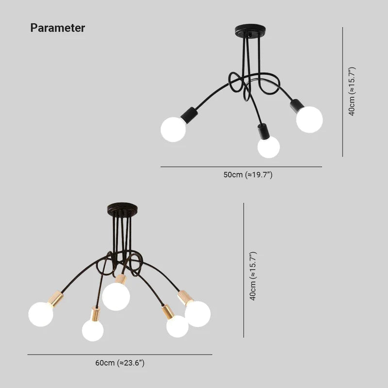 Freyza | Plafonnier encastré – Moderne, pour chambre, couloir et cuisine