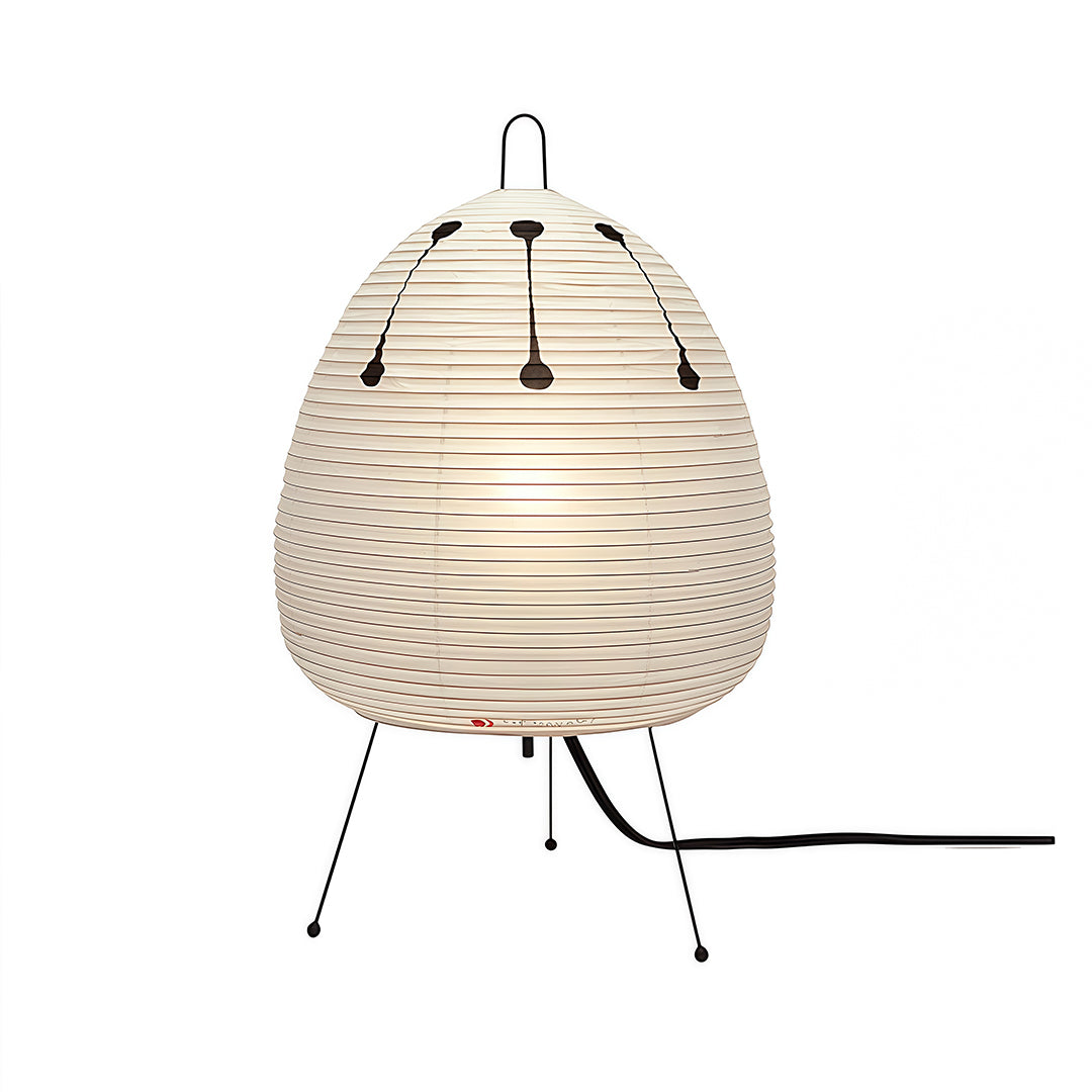 WabiSabiGlow | Elegant Minimalist Rice Paper Table Lamp for Bedroom 13