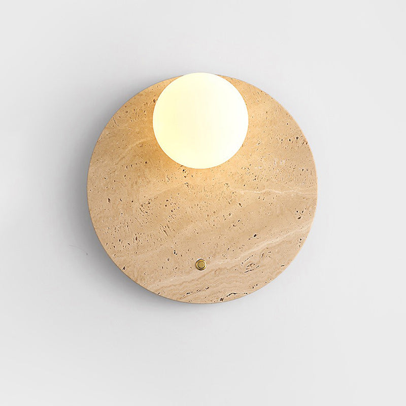 Freyza | Alcareth Wabi Travertine Wall Light – Bedroom Hallway