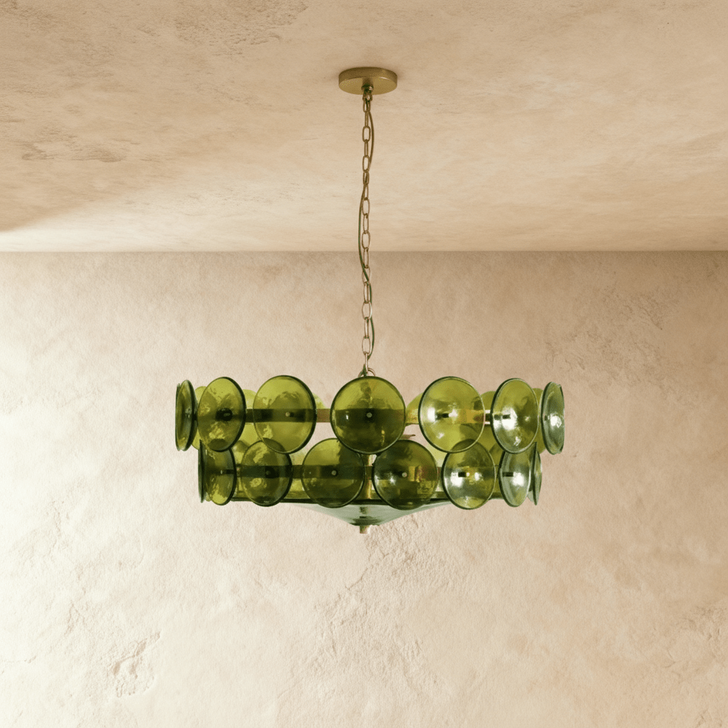 Freyza - Elegant Luxurious Stainless Steel Glass Chandelier