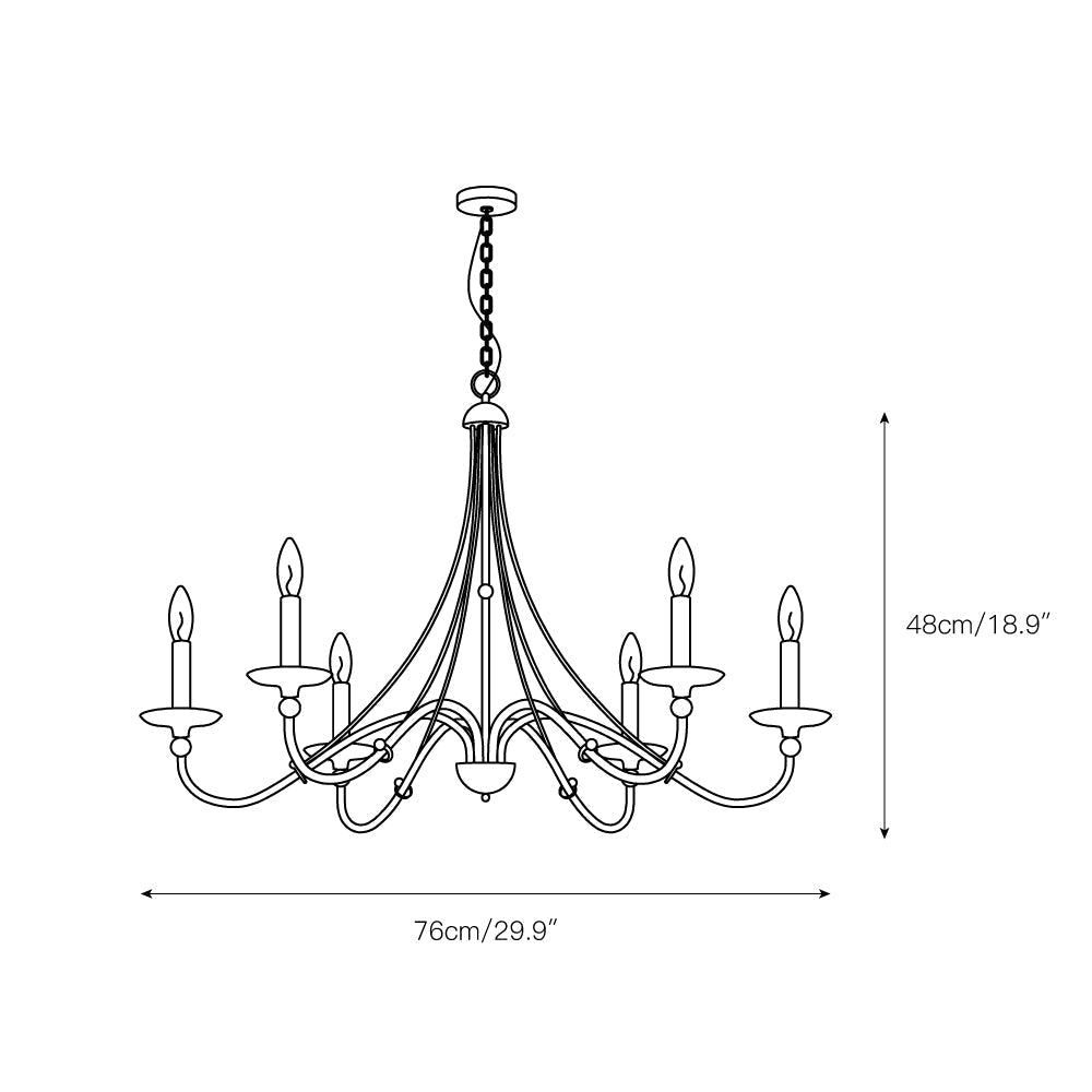 Freyza | Amaran Vintage Industrial Chandelier – Industrial Dining Room Living Room
