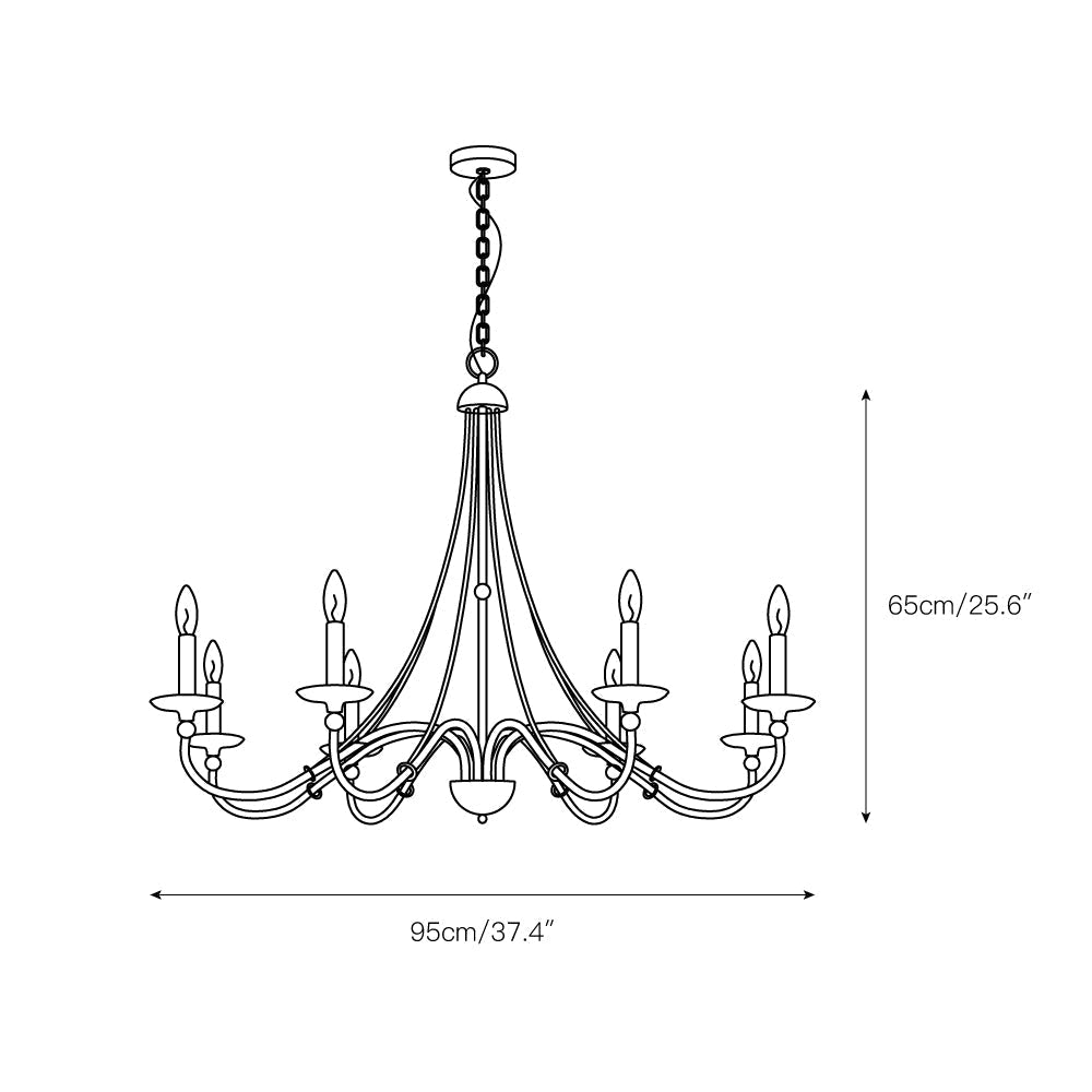 Freyza | Amaran Vintage Industrial Chandelier – Industrial Dining Room Living Room