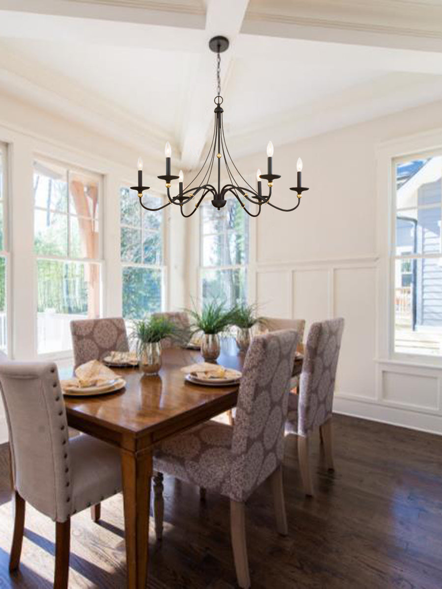 Freyza | Amaran Vintage Industrial Chandelier – Industrial Dining Room Living Room