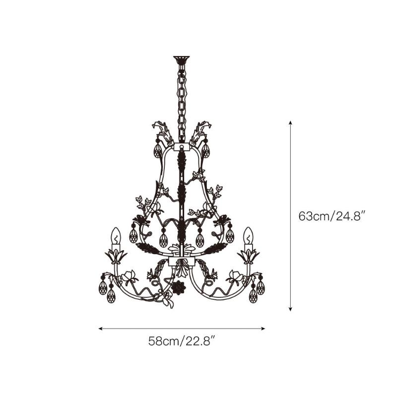 Freyza | Vavenara Postmodern Luxury White Crystal Chandelier – Modern Dining Room Living Room