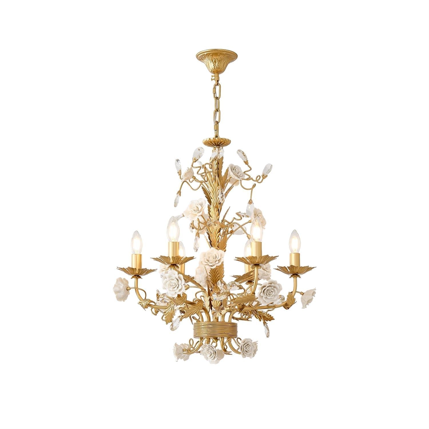Freyza | Vavenara Postmodern Luxury White Crystal Chandelier – Modern Dining Room Living Room