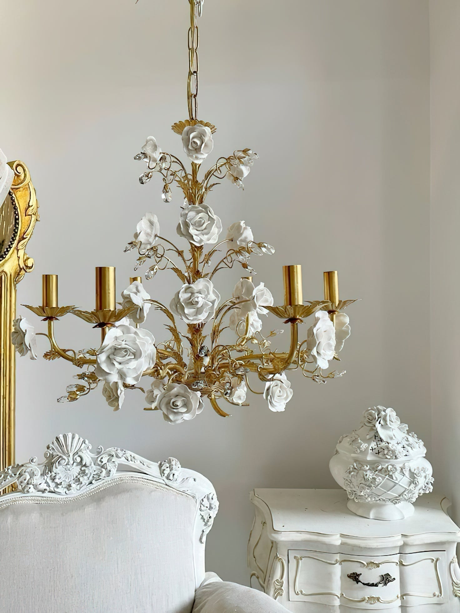 Freyza | Vavenara Postmodern Luxury White Crystal Chandelier – Modern Dining Room Living Room