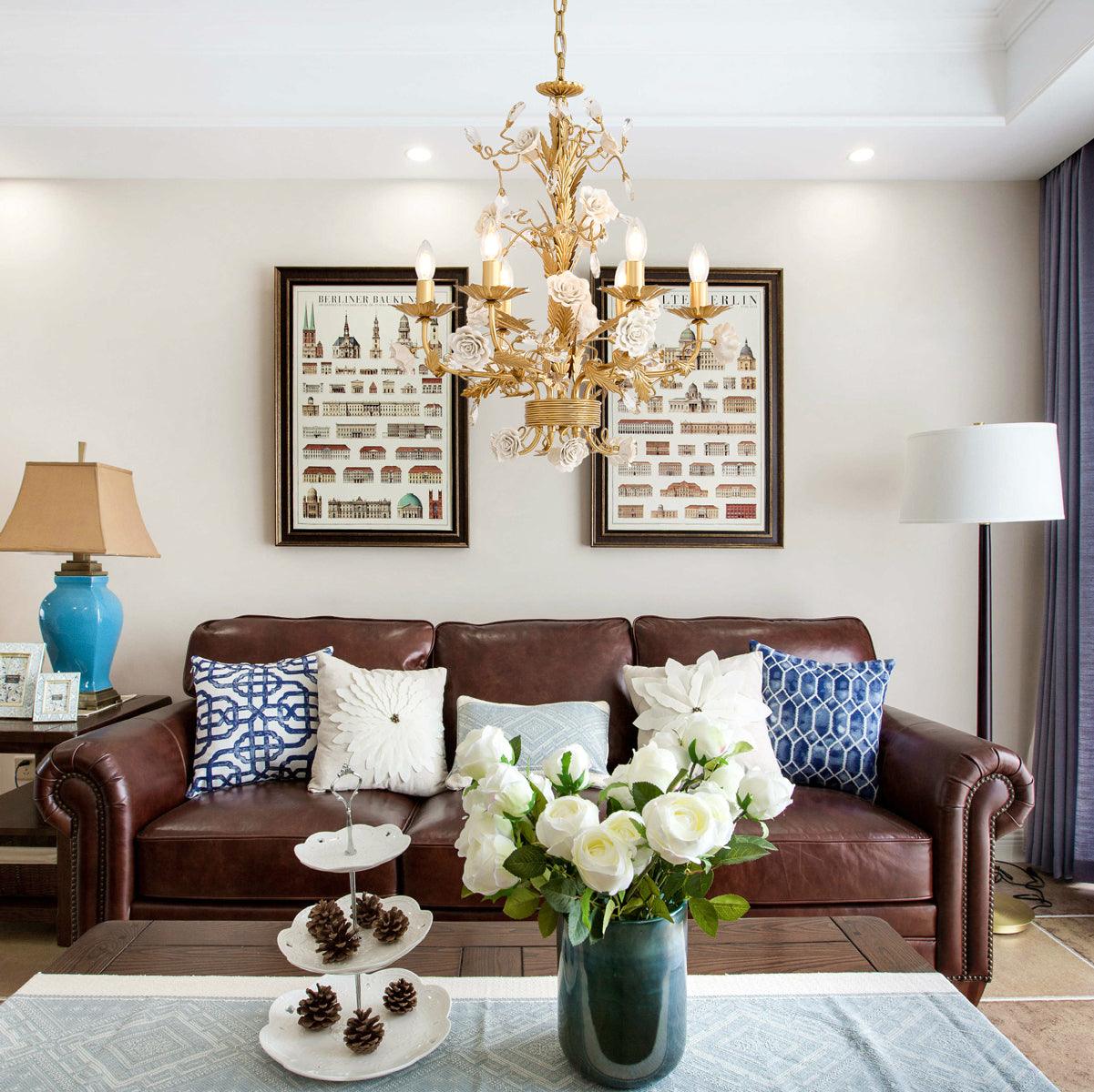 Freyza | Vavenara Postmodern Luxury White Crystal Chandelier – Modern Dining Room Living Room