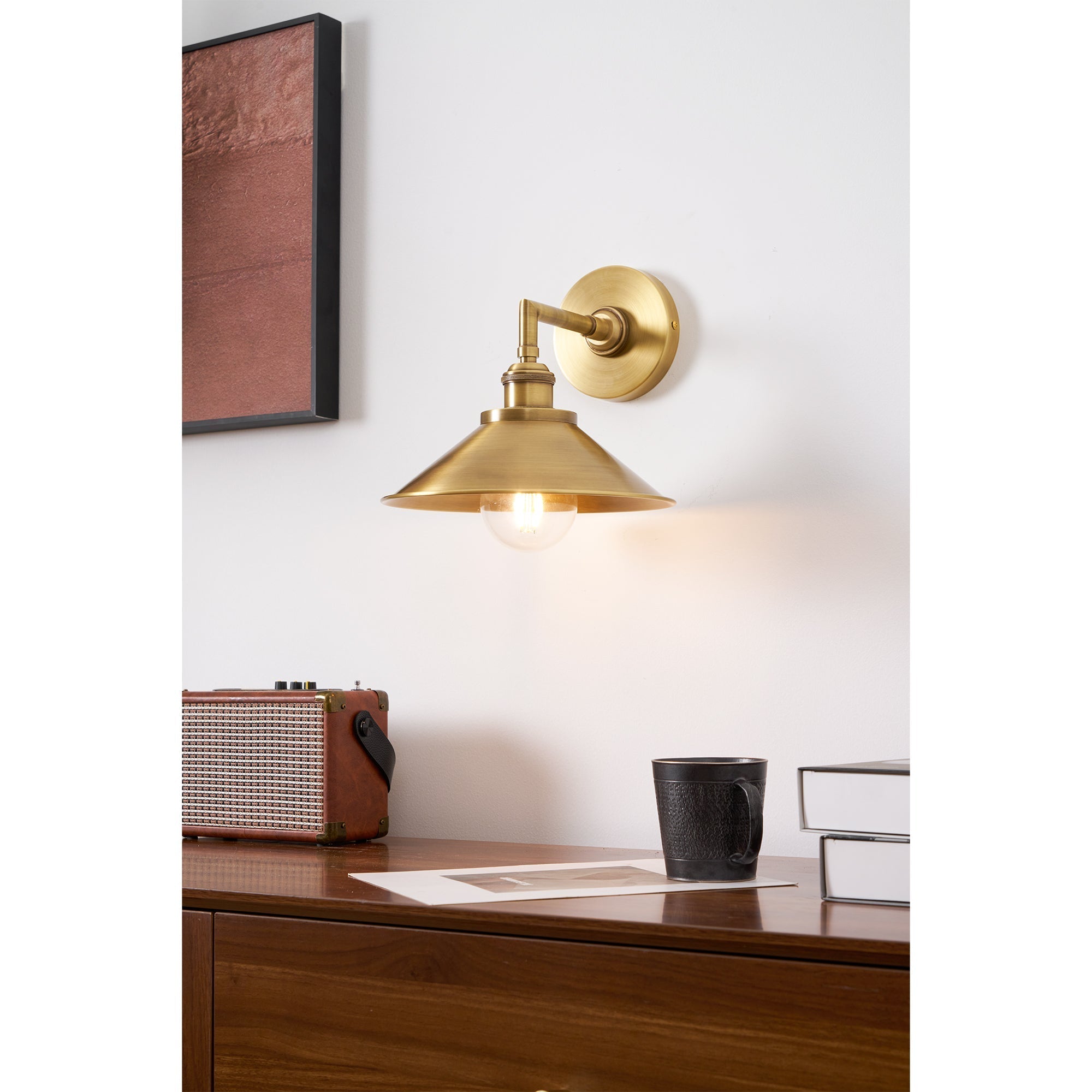 Freyza | Osile Brass Wall Brass Wall Light – Bedroom Hallway
