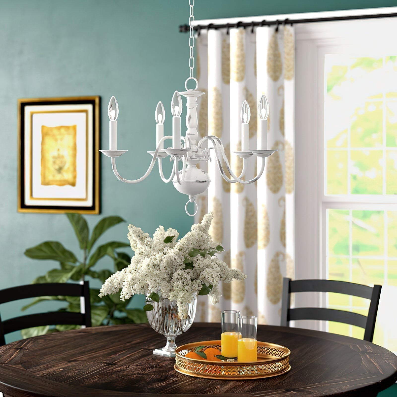 Freyza | Mydorisra Vintage Industrial Chandelier – Industrial Dining Room Living Room