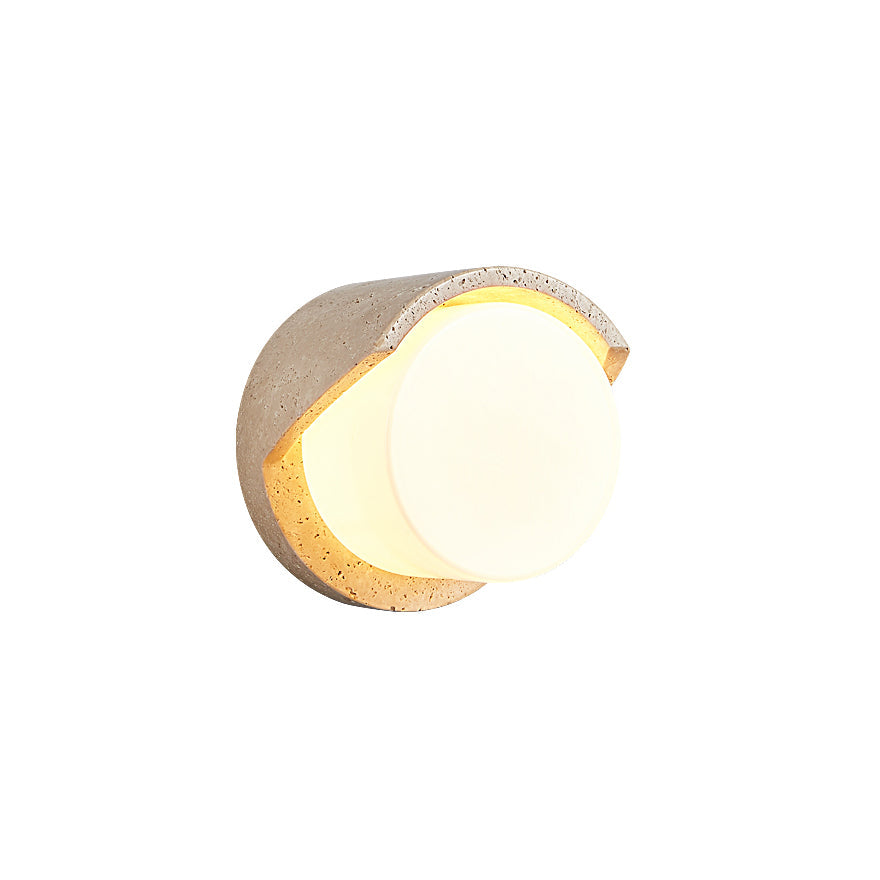 Freyza | Eurvenara Travertine Glass Glass Wall Light – Bedroom Hallway